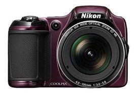 Nikon COOLPIX L820 16 MP Digital Camera with 30x Zoom (Plum) International Version (No warranty)