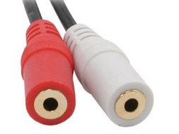 C2G 6in Value Series One 3.5mm Stereo Male To Two 3.5mm Stereo Female Y-Cable / 40426 /