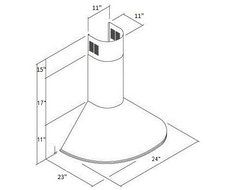 Range Hood Stainless Steel Round Front 24" CH-106-CS NT AIR