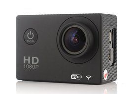 OURSPOP OP-W8 1080P Waterproof Wi-Fi Sports Action 12 MP Video Camera, 1.5&quot; LTPS for Biking, Racing, Black N2