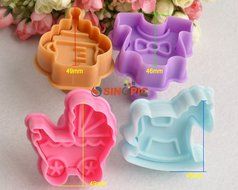 ZNU Easter Day Cake Cookie Decorating Cutters Fondant Sugarcraft Plunger Set Mold Tools N9