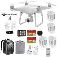 DJI Phantom 4 kit- Includes 4 Intellegent In Flight Batteries + Battery Charging Hub + 2 Extended Video 64GB Micro...