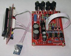 M62446 6-Channel Volume IR Remot Control Preamplifier Borad w/ LCD Finshined N2