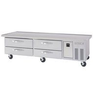 Beverage-Air 89" Stainless Steel 4-Drawer Worktop Cook Stand