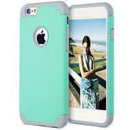 iPhone 6s, 6 Case, [4.7 Inch] HLCT Slim Fit Thin, Soft Interior Silicone Bumper &amp; Hard PC Back, Shock-Absorption... N6