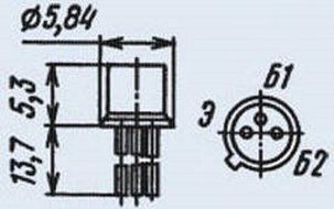 Transistor silicone KT117B analogue 2N2647, 2N4891, 2N2647 USSR 10 pcs