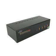 Linkskey 2-Port Dual Monitor DVI/DVI USB KVM + 7.1 Surround/Microphone/USB with Cables (LDV-DM702AUSK) N38