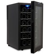 18 Bottle CounterTop Wine Cooler, Kalamera Freestanding Thermoelectric Refrigerator with Digital Temperature Display N5