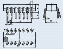 IC / Microchip K555LE1 analogue SN74LS02, SN74LS02N USSR 20 pcs N2