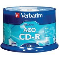 VERBATIM 94523 700MB 80-Minute 52x DataLifePlus CD-Rs, Branded 50-ct Spindle consumer electronics