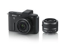 Nikon 1 V1 10.1 MP HD Digital Camera System with 10mm and 10-30mm VR 1 NIKKOR Lenses (Black) N4
