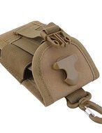 SB@4.5 inch Universal Army Tactical Bag for Mobile Phone Hook Cover Pouch Case , khaki N3