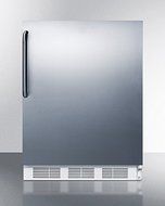 Summit FF61SSTB 24&quot; Freestanding Counter Height Refrigerator with 5.5 cu. ft. Capacity Automatic Defrost Adjustable...