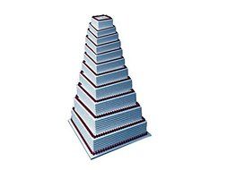 11 Tier Square Multilayer Wedding Birthday Anniversary Cake Baking Pans - Cake Tins