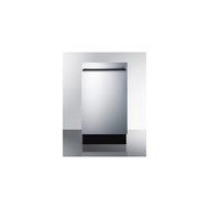 Summit DW18SS 18&quot; Energy Star Dishwasher with 8 Place Settings 2 Racks 4 Wash Settings Ultra Quiet Performance...
