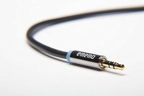EMEMO&reg; #1 Premium 3FT (BLACK) 3.5 mm to 3.5 mm Stereo Jack Auxiliary Audio Cable - Compatible iPhone/iPod/iPad... N17