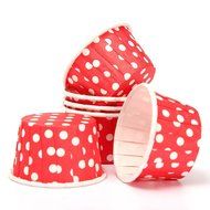 SODIAL(R) 20pcs Paper Cupcake Wrapper Liner Paper Cake Muffin Case Dessert Baking Cups Red N4