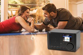 Ocean Digital Internet Radio WR-210CB Color Display WiFi Bluetooth Wireless Multimedia Speaker Music Media Player...