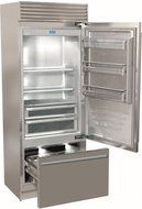 Fhiaba FP30BIRS 30" Counter Depth Bottom Freezer Refrigerator with 15.5 cu. ft. Total Capacity, in Stainless Steel N2