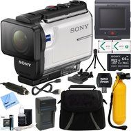 Sony HDR-AS300R Action Camera + Live View Remote &amp; 64GB Accessory Bundle