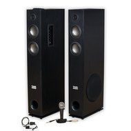 Acoustic Audio TSi400 Bluetooth Powered Floorstanding Tower Multimedia Speakers with Optical Input and Mic TSi400DM1 N4
