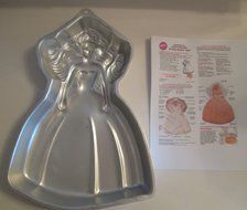Wilton Barbie Cake Pan, 2501-2551, Dream Bride Barbie