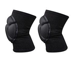 GU Angqi New Black Sponge Football Knee Pads Volleyball Kneecap Elastic Protector Knee N2