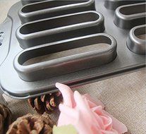 Astra Gourmet Mini Non-Stick 8-Cavity Delectovals Cake Pan N3