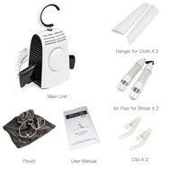 Ziomee Electric Cloth Dryer Hanger 2-in-1 Portable Clothes Hanger with Built in Dryer 1-3 Hours Cloth &amp; Shoes... N2