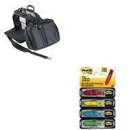 KITKMW62220MMM684SH - Value Kit - Kensington Contour 15amp;quot; Laptop Carrying Case (KMW62220) and Post-it Arrow...