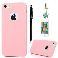 iPhone SE Case,iPhone 5S Case,iPhone 5 Case - Candy Color Series Slim Fit Shock-absorption Drop Protection Soft... N49