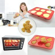 Cupcake Pan, Silicone Cake Mold with Steel Edge 4 Packs 24 Cups Silivo Muffin Mold Round, Heart, Spiral, Flower... N3