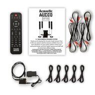 Acoustic Audio AAT1000 Tower 5.1 Speaker System with Optical Input and 5 Extension Cables