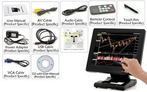 12.1 Inch TFT LCD Touch Screen Monitor - VGA, HDMI, DVI, AV
