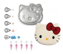 Wilton Hello Kitty Shaped Cake Pan Bundle of 11 Items: Hello Kitty Cake Pan, Decorating Tips and Decorating Bags N2