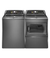 Maytag MEDX700AG Bravos X 7.4 Cu. Ft. Granite Electric Front Load Dryer N2