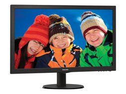 Philips 243V5LSB/00 V-Line 23.6&#039;&#039; 1080p Full HD LED-Backlit LCD Monitor, Black