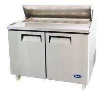 Atosa Usa MSF8302 Stainless Steel Sandwich Prep Table 48" 2-Door Refrigerator