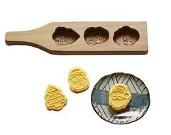 D-Sun Santa Claus Christmas Tree Design Wooden Moon Cake Steamed Pumpkin Pie Pasta Rice Cake Green Bean Cake Wooden... N3