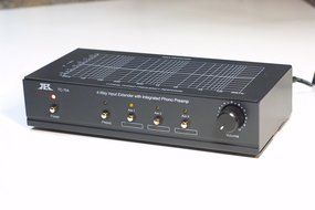 TCC TC-754 BLACK RIAA Phono Preamp With Three Switchable Aux Inputs; includes optional PREMIUM HIGH POWER AC Adaptor N2