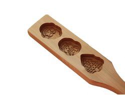 D-Sun Santa Claus Christmas Tree Design Wooden Moon Cake Steamed Pumpkin Pie Pasta Rice Cake Green Bean Cake Wooden... N4