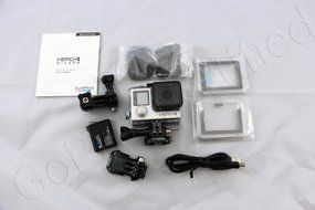 GoPro HERO 4 Silver Edition 12MP Waterproof Sports &amp; Action Camera with Standard and Skeleton Housing, 3-way Pivot...