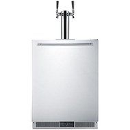 Summit SBC590 24" 5.7 cu. ft. Built-In Beer Dispenser with Frost-Free Operation Dual Tap System Adjustable Thermostat...