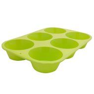 GHMZ Silicone 6 Cup Standard Size Muffin Pan,Green