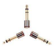 eBoot Stereo Jack Adapter 6.35 mm Male to 3.5 mm Female Audio Headphone Adaptor Plug, 3 Pack
