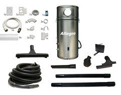 RV Trailer Boat Yacht Allegro Central Vacuum Unit &amp; Utility Garage Car Kit &amp; 1 Inlet Installation Kit