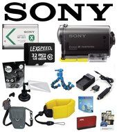 Sony HDR-AS20/B AS20 AS20/B HDRAS20/B POV Action Cam w/ iON Suction Mount Pack, Battery, Flexpod, LowePro Case... N2