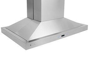 XtremeAir PX05-I36 Island Mount Range Hood with 900 CFM Baffle Filters/Grease Drain Tunnel, 36" N6