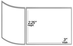 1 Inch Core - 2.25 x 3 Zebra Compatible Direct Thermal Labels 4 Packs for Zebra Desktop Printer GC420d GC420t...