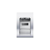 TEM610BRWY Professional 24" Electric Range With Stainless Steel Manifold Stainless Steel Oven Door N2